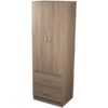 Armario 2 puertas y 2 cajones 178cm