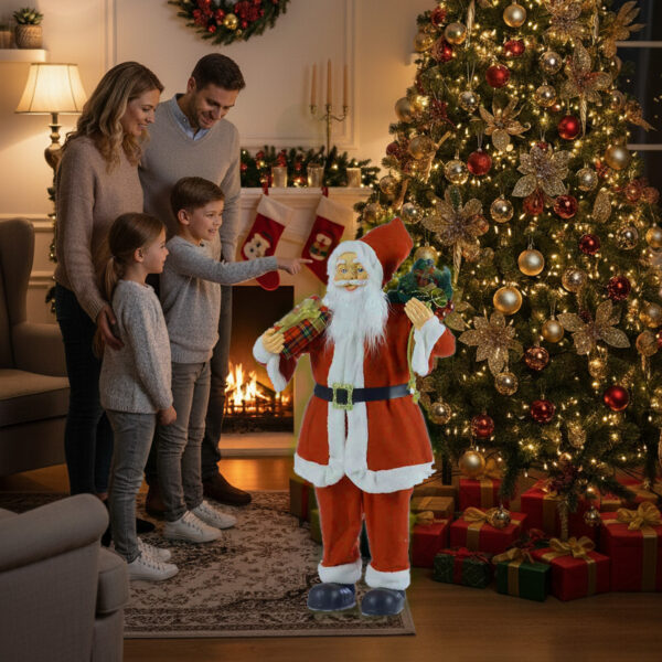 Papa Noel Con Regalo