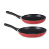 Set 2 Sartenes Aluminio rojas de 24 y 28 cm