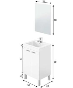 Alternative view of Mueble baño con Espejo y Lavabo Koncept