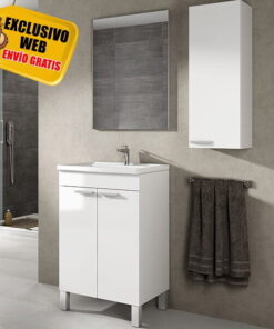 Mueble baño con Espejo y Lavabo Koncept