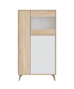 Alternative view of Vitrina 3 puertas blanco Roble Relax