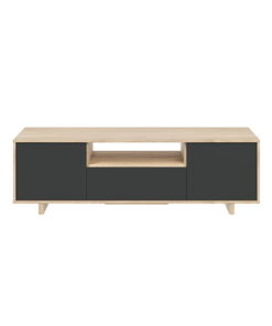 Alternative view of Mueble Tv 3 puertas Zaira  Roble-gris