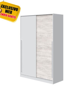 Armario 2 puertas correderas Blanco Velho