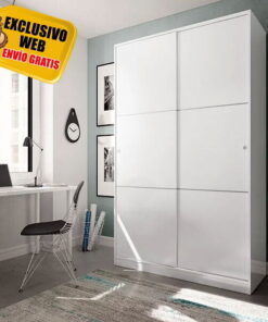 Armario 2 puertas Correderas Max blanco