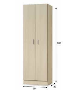 Alternative view of Armario 2 Puertas Roble Use