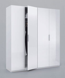 Alternative view of Armario Ropero 4 Puertas Blanco