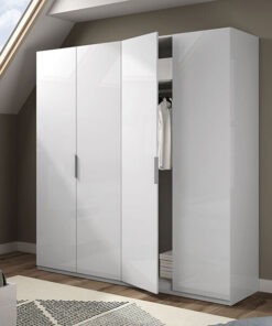 Armario Ropero 4 Puertas Blanco