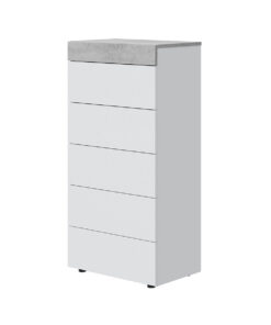 Sinfonier 5 Cajones Blanco Gris Cemento