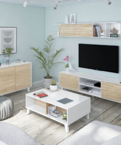 Pack Salón Zaiken con Mesa Elevable y Aparador