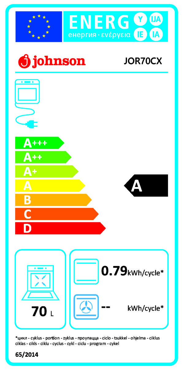 Horno 4 funciones y AquaClean Inox y Cristal Negro Johnson - Imagen 4