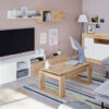Pack Salón Julia con Mesa Elevable y Aparador