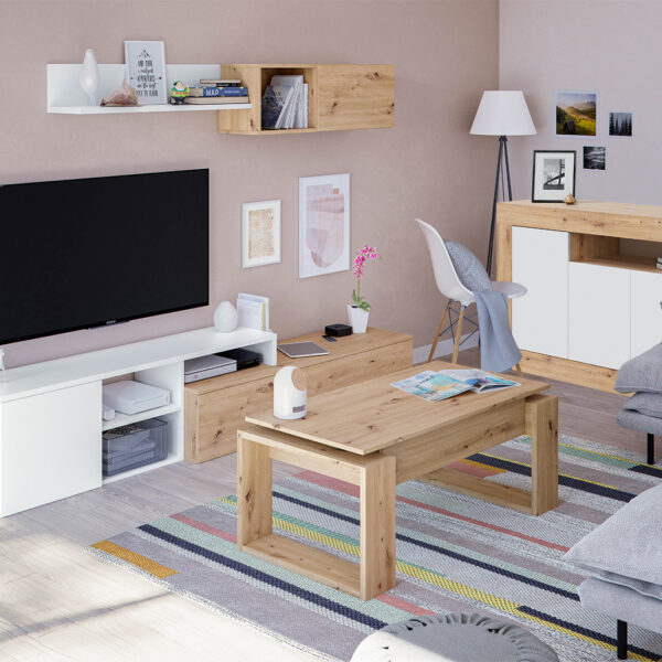 Pack Salón Julia con Mesa Elevable y Aparador