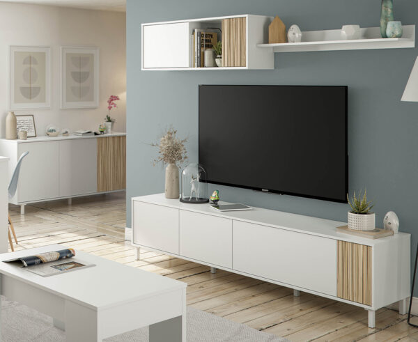 Pack Salón Tempus con Mesa Elevable y Aparador