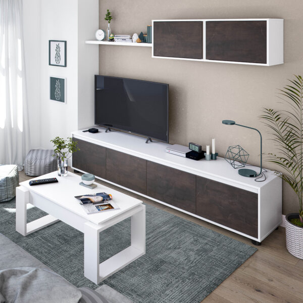 Pack de Salón  Alida Oxido y Mesa Elevable