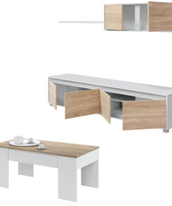Alternative view of Pack de Salón  Alida Roble y Mesa Elevable