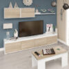 Pack de Salón  Alida Roble y Mesa Elevable