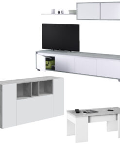 Alternative view of Pack de Salón  Alida Cemento y Blanco Artik