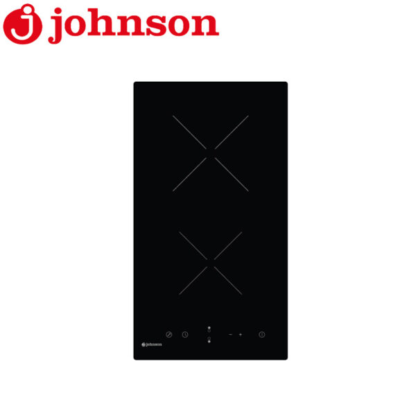 Encimera Vitrocerámica Johnson Cristal Negro 2 Zonas