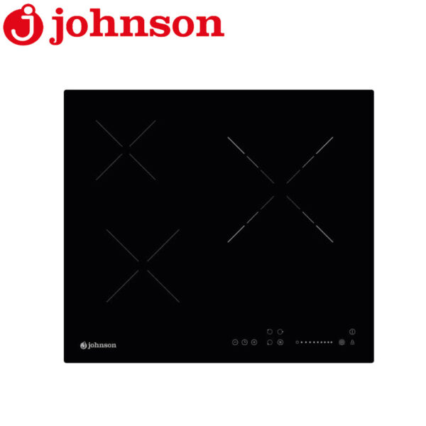 Encimera Vitrocerámica Johnson Cristal Negro 3 Zonas