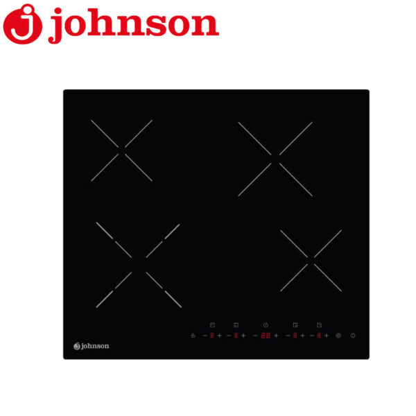 Encimera Vitrocerámica Johnson Cristal Negro 4 Zonas
