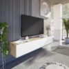 Mueble TV Kaway Roble Nodi - Blanco Artik
