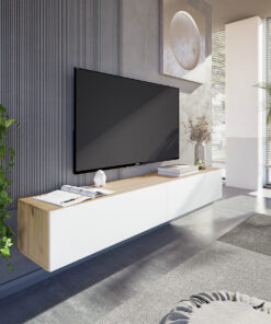 Mueble TV Kaway Roble Nodi - Blanco Artik