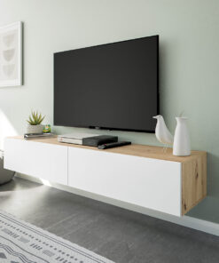 Alternative view of Mueble TV Kaway Roble Nodi - Blanco Artik